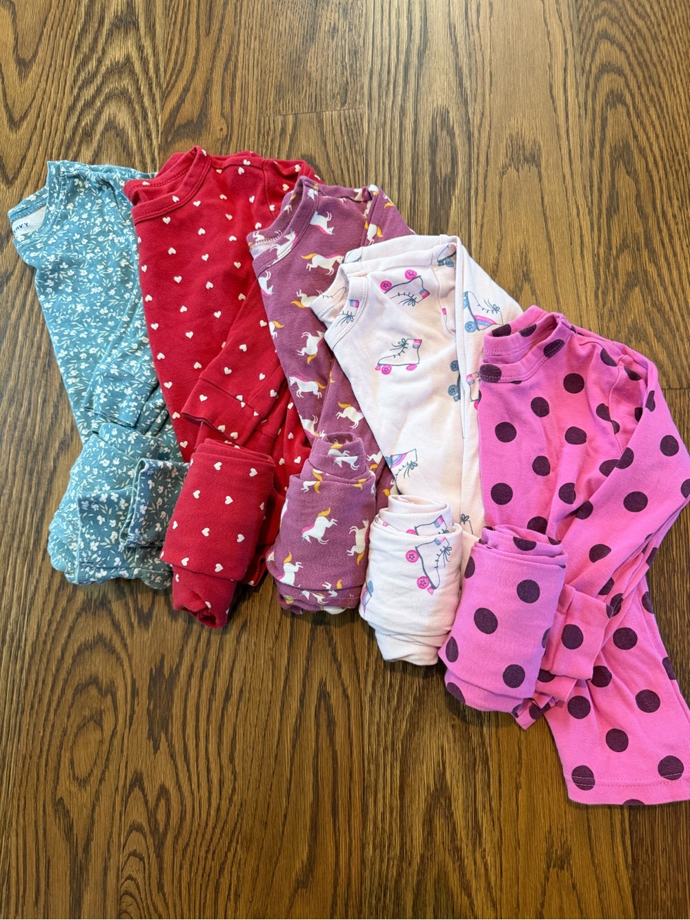 Bundle of 5 Girls Jammies, all size 5T